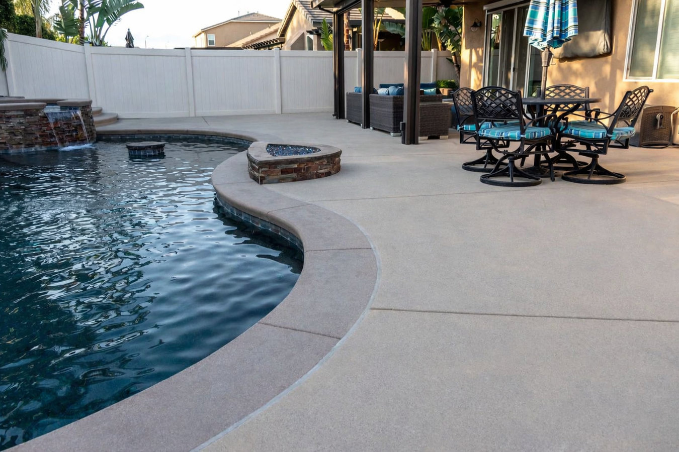Concrete pool decks in South Whittier, CA