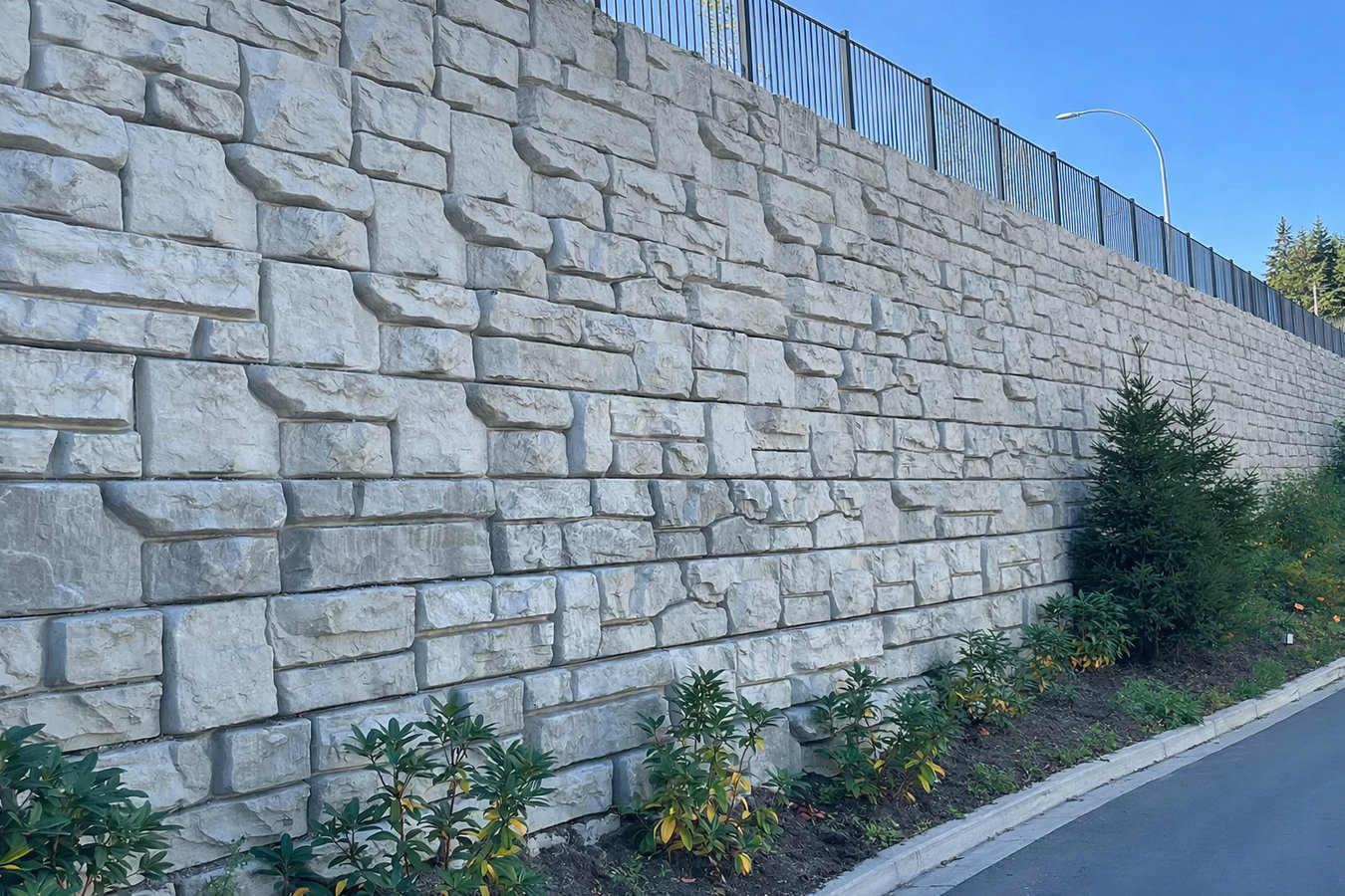 Concrete retaining walls in South Whittier, CA