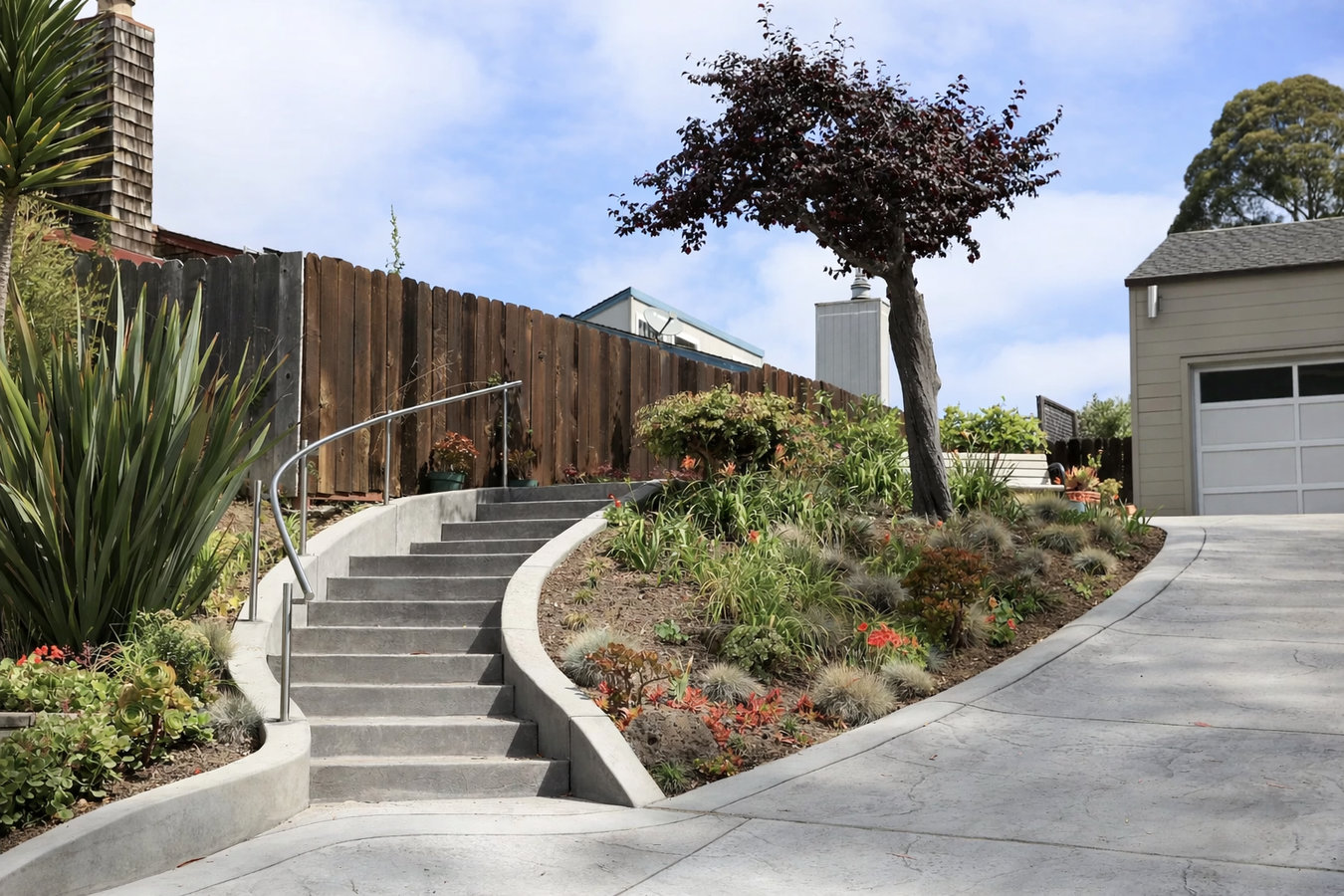Concrete steps construction in South Whittier, CA